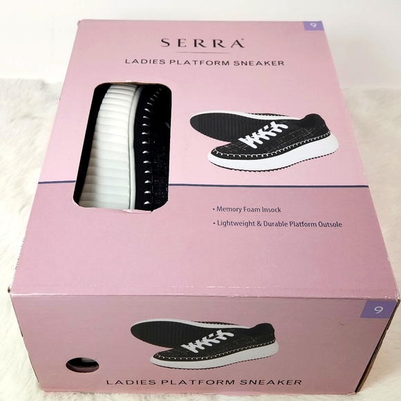 Serra Ladies Platform Sneakers, Size 9, NWT in Original Retail box - Picture 4 of 17